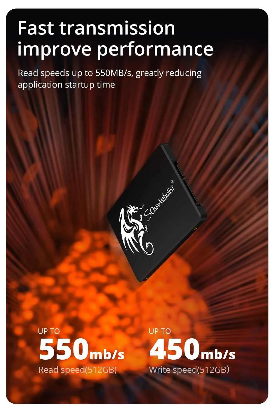SomnAmbulist 2.5 Inch SSD SATA III Solid State Drive 128GB To 2TB