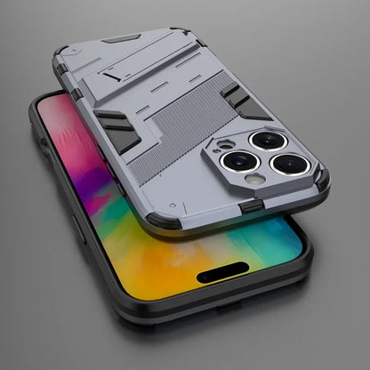 Armor Shockproof Protective Magnetic Holder Case For iPhone 16 Pro Max 15 14 12 13 11 Pro Max 15 14 16 Plus 13 12 Mini Cover