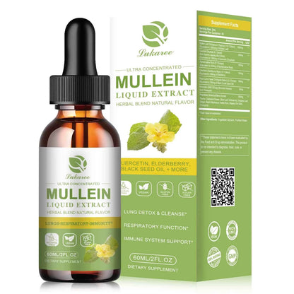 Mulittea Mullein Drops Lung Detox And Immunity Support 60ml Herbal Extract
