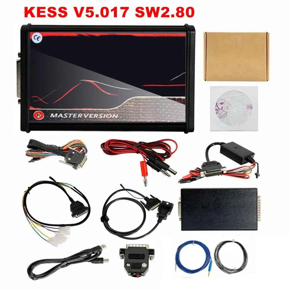 KESS V2.80 EU Red 4 LED KTAG V7.020 Master ECU Programmer OBD2 Tuning