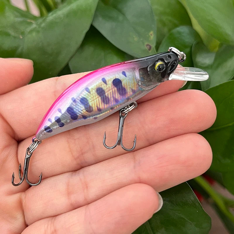 51mm Mini Sinking Minnow Lure Japanese Wobbler for Trout Bass
