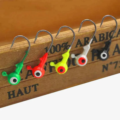 Colorful Jig Head Hooks For Soft Worm Lures 1g 1.8g 3.5g 5g 7g 5pcs Bag