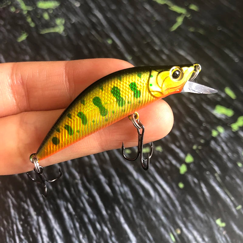 Trout Fishing Lures 50mm 4.5g Sinking Minnow Artificial Hard Bait
