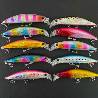 95mm 30g Heavy Sinking Minnow Lures Deepwater Casting Wobbler Seabass Trout