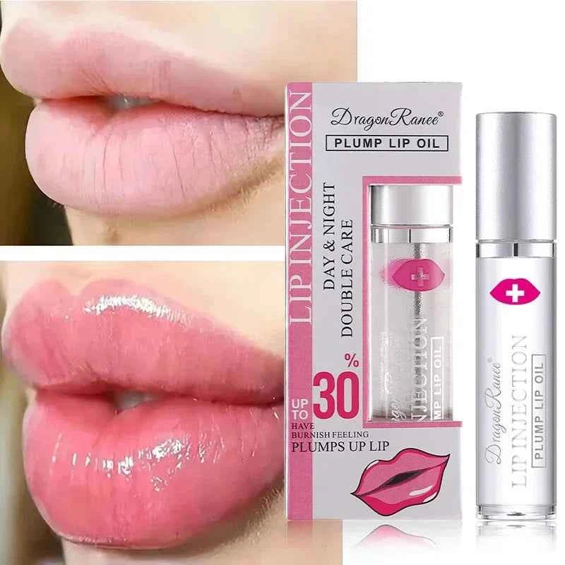 Instant Lip Plumper Oil And Gloss Serum For Volumizing Anti Wrinkle Lip Care