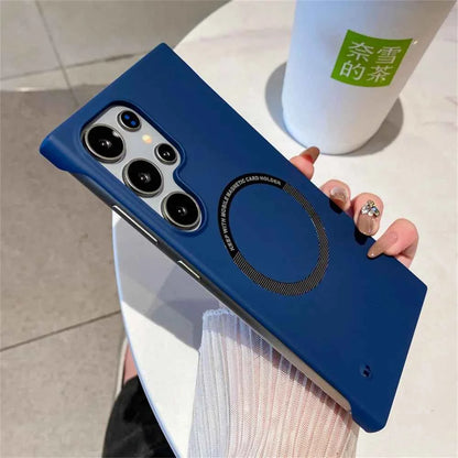 Luxury For Magsafe Thin PC Matte Frameless Phone Case For Samsung S26 S24 S25 Ultra Edge S23 FE S22 S21 S20 Plus Back Cover - ViralVibe Vault