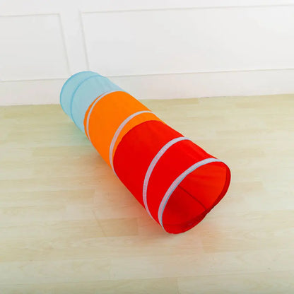 Portable Children's Tent Crawling Tunnel Kids Little House Play House Tipi Tent Indoor Toy Tube Baby Crawling Games Rainbow Tent