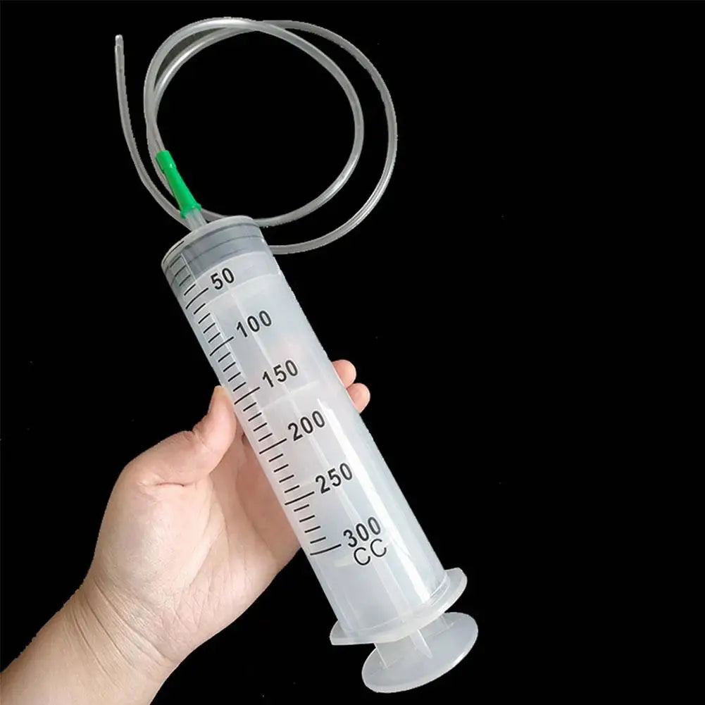 100/300/550ml Large Capacity Syringes Reusable Needle Barrel Oil Pump With 1m Hose For Pet Feeding Measuring Pump Vacuum Syringe