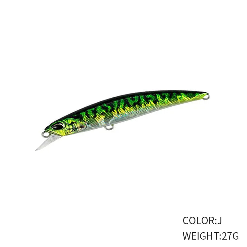 27g 110mm Sinking Minnow Fishing Lure Long Casting for Saltwater and Freshwater