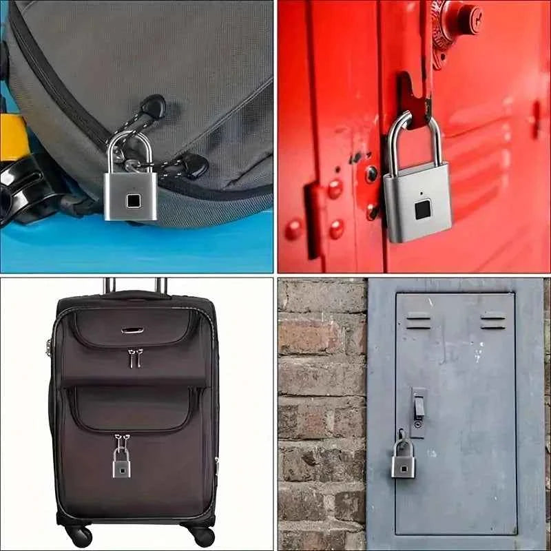 1Pcs Perfect for Securing Suitcases and Luggage, Mini Smart Fingerprint Padlock, Anti-Theft Protection