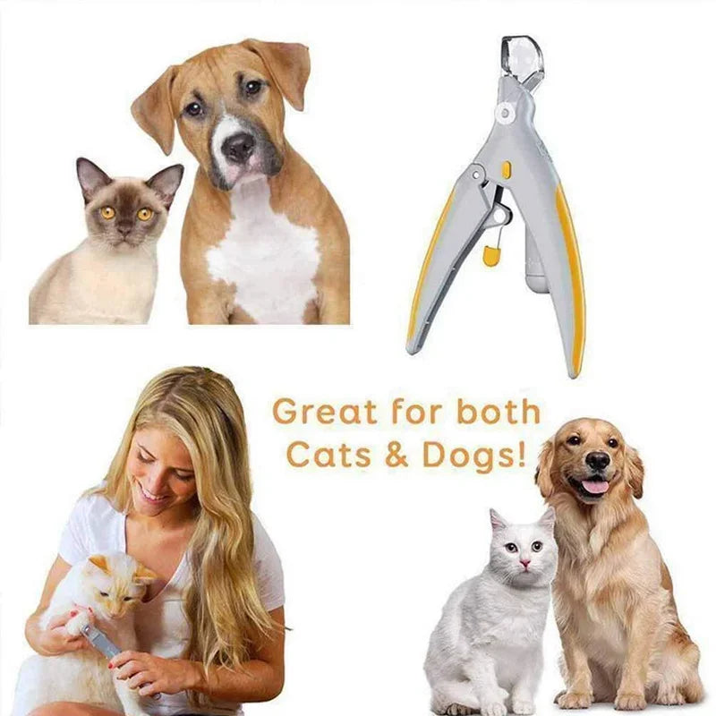 1PCS LED Pet Nail Clipper with Light, Cat and Dog Cleaning Scissors Provide Simple and Safe Beauty Care for Dogs and Cat Claws