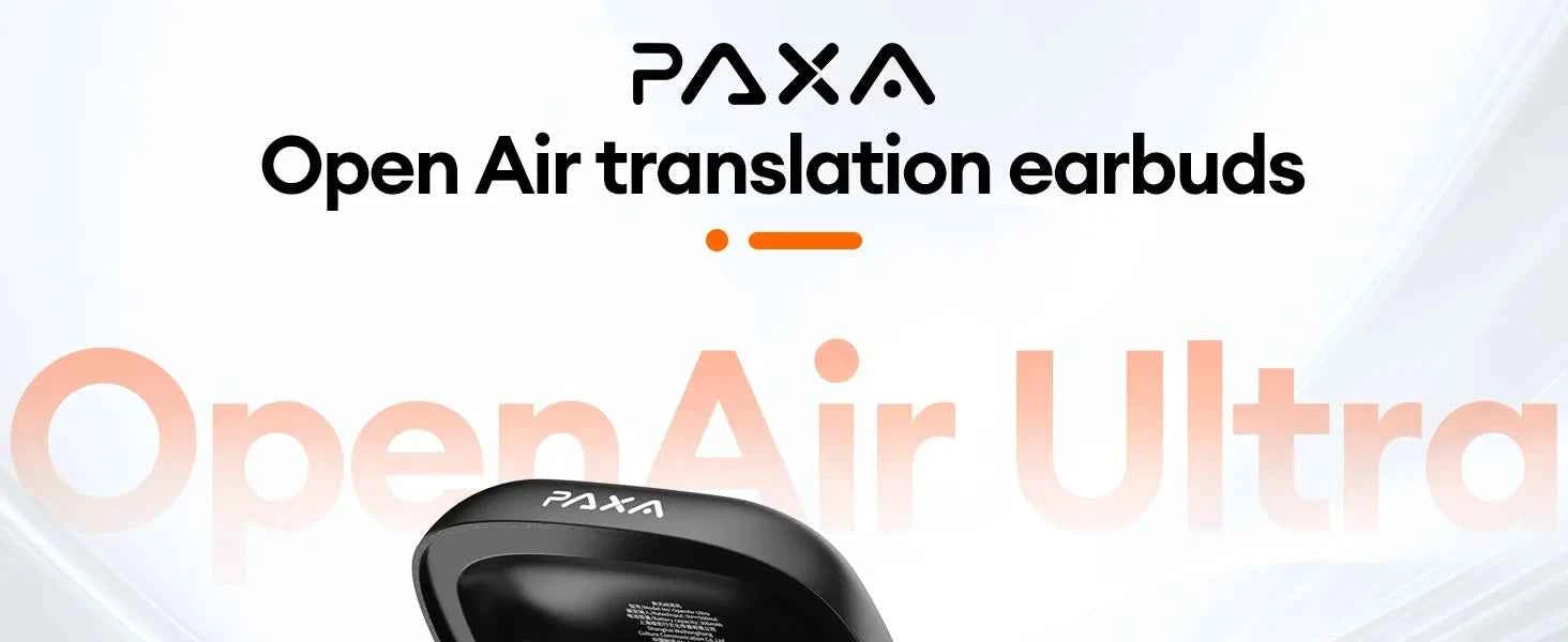 AI Translation PAXA Open Air Ultra 144 languages AI Real-time Translation Wireless Bluetooth Earphones Hi-Fi HD Calling Headset
