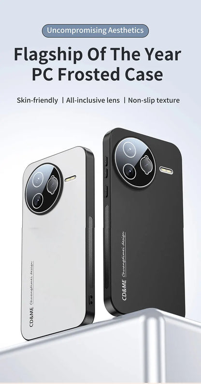 Luxury Shockproof AG Matte Case For XIAOMI POCO F7 Ultra F7 Pro Magnetic PC Frosted 360 Degree Bracket Stand Protective Cover