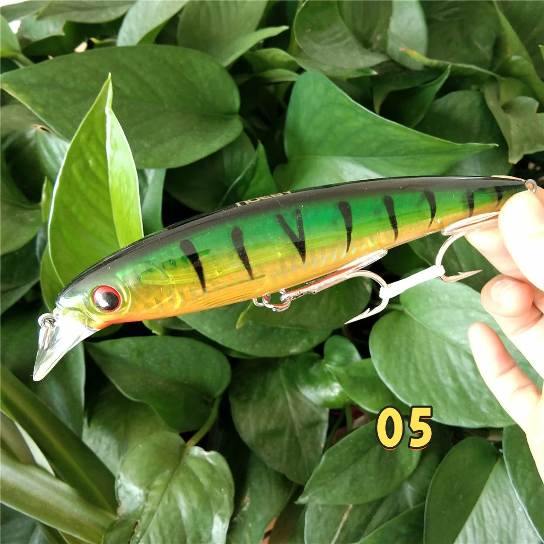 Noeby 1pc 14cm 40g Floating Minnow Lure for Sea Fishing 0 to 2.5m
