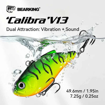 BearKing 50mm 7g Ice Fishing Wobblers Lure Vibration Bait Luminous Abs