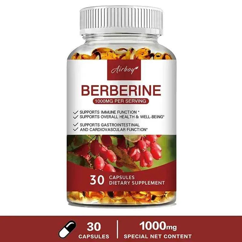 Berberine Capsules For Immune Support Digestion Energy And Anti Aging