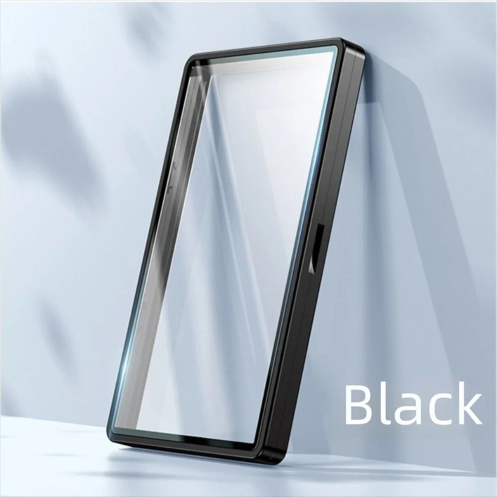 2-in-1 PSA/CGC Graded Card Protective Box Transparent UV Protection Metal Magnetic Case Durable with Stand Card Protective Case