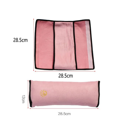 Toddler Baby Car Pillow Shoulder Cushion for Safety Harness Auto Seat Belt Support Pad Kids Travel Pillow Soft Comfort