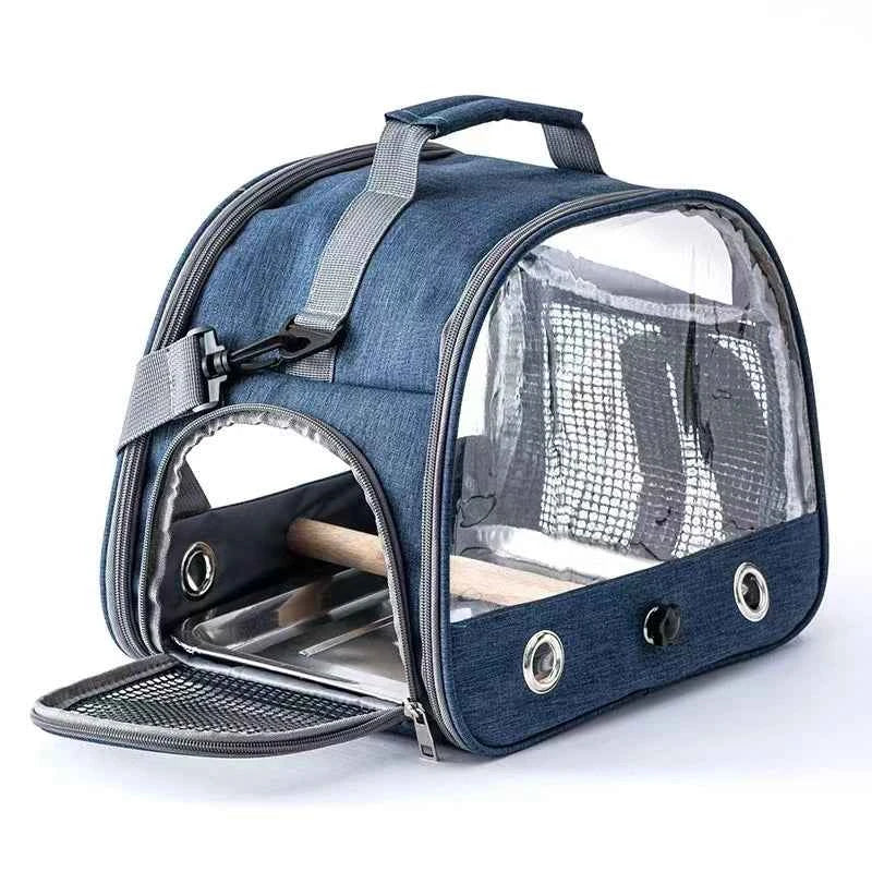 Foldable Portable Pet Backpack Carrier With Transparent Window For Small Pets