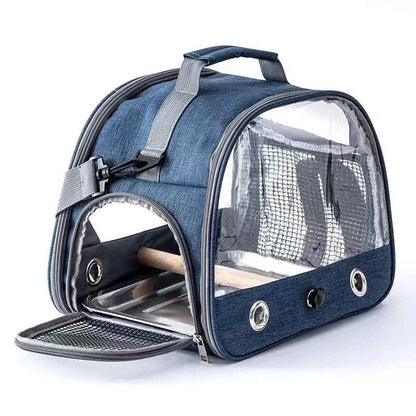 Foldable Portable Pet Backpack Carrier With Transparent Window For Small Pets
