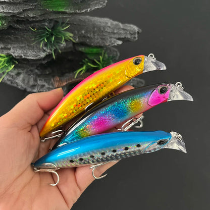 95mm 30g Heavy Sinking Minnow Lures Deepwater Casting Wobbler Seabass Trout