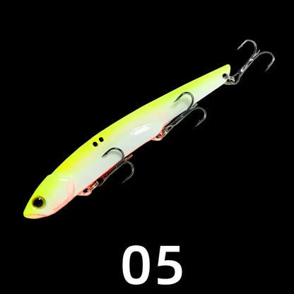35G 10.5cm Metal VIB Lure Fishing Spoon Freshwater Jig Bait Tackle