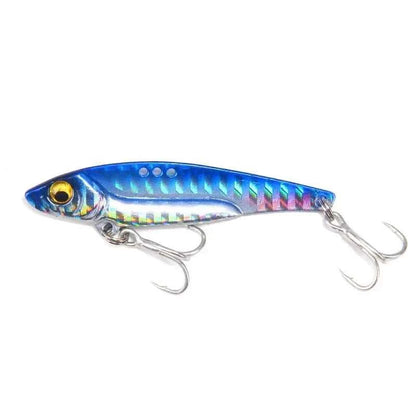 7Pcs 8G 5Cm VIB Metal Fishing Lure Colorful Printing Sinking Minnow