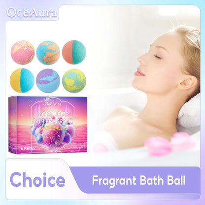 Bath Bomb Set For Children And Adults Relaxing Fragrant Stress Relief Spa Bath