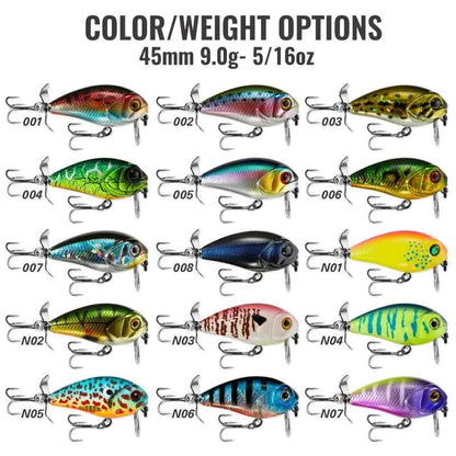 Lureholic 45mm 9g Bubble Trap Crank 45F Wobbling Action Floating Hard Bait