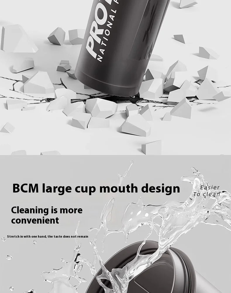 Gianxi Shaking Cup Fitness Sports Water Cup Protein Powder Shaking Cup Milk Shake Brewing Mixing Cup Male Female Cup