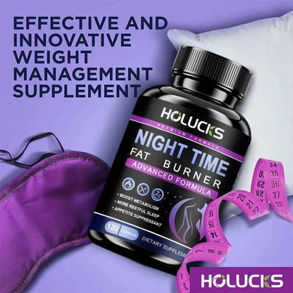 Holucks Nighttime Fat Burner Sleep Onset Metabolism Boost Cortisol Balance