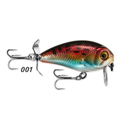 Lureholic 45mm 9g Bubble Trap Crank 45F Wobbling Action Floating Hard Bait