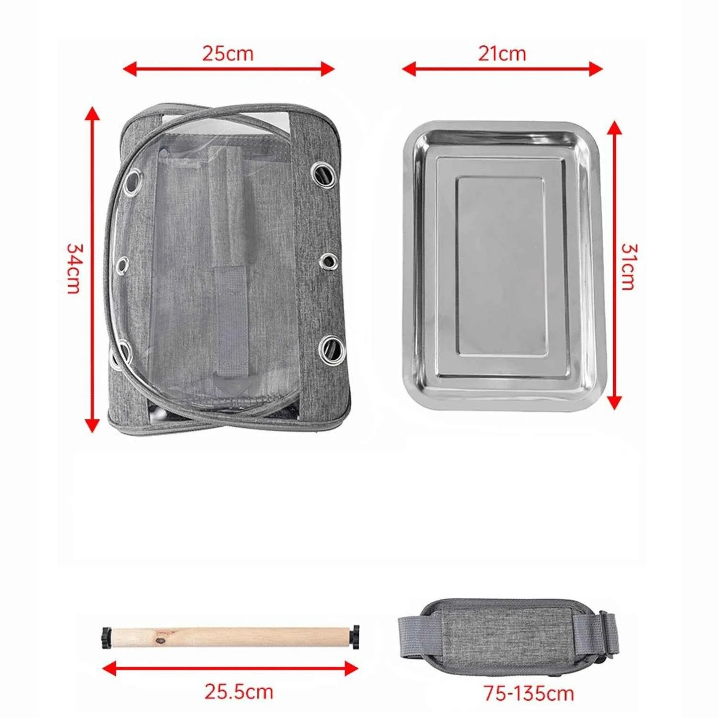 Foldable Portable Pet Backpack Carrier With Transparent Window For Small Pets