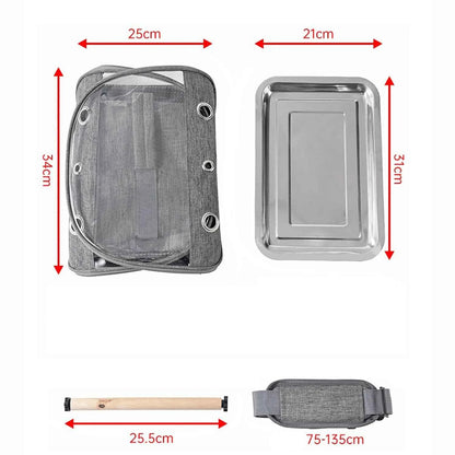Foldable Portable Pet Backpack Carrier With Transparent Window For Small Pets