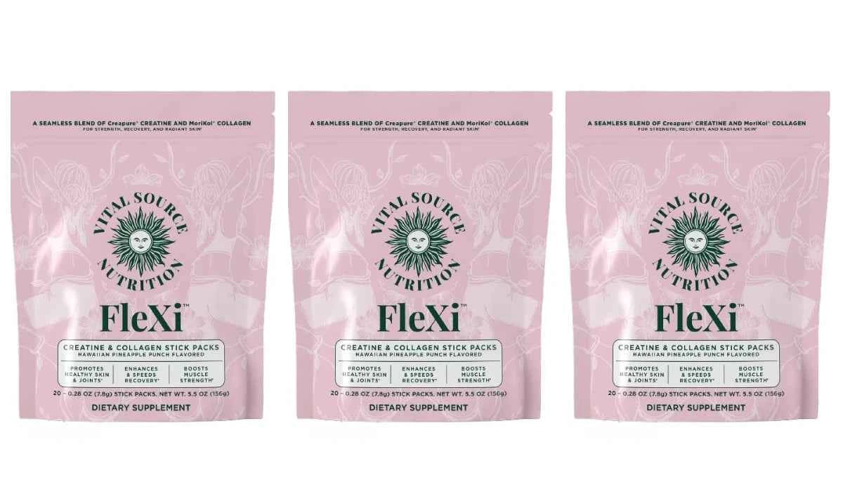 Creatine and Collagen Powder Packs for Strength and Skin Health 20 Servings