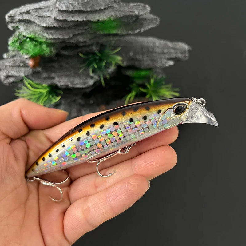 95mm 30g Heavy Sinking Minnow Lures Deepwater Casting Wobbler Seabass Trout