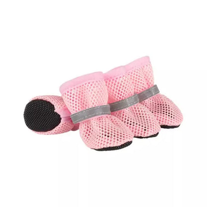 Pet Breathable Shoes Lightweight Breathable Mesh Dog Boots Anti-slip Soles Protecting Paws, Suitable Small To Medium-sized Pet.