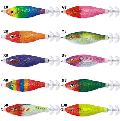 HENGJIA 9cm 8g Squid Jig Lure For Sea Fishing Cuttlefish