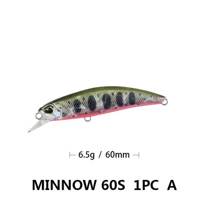 Sinking Minnow Lure 6cm 6.5g Wobbler Jerkbait Bass Sea Fishing Crankbait