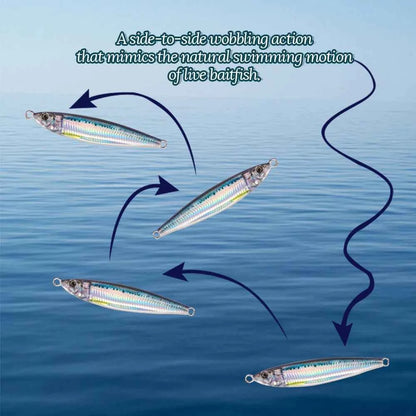 Tolu 2024 3D Printed Fast Sinking Metal Jig Lure Saltwater Shore Casting 20g 80g