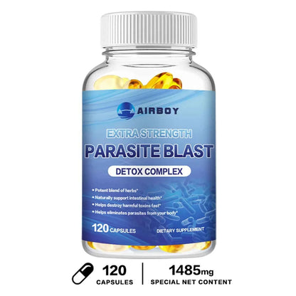 Parasite Blast Cranberry Garlic Extract Black Walnut Hull Wormwood 120 Capsules