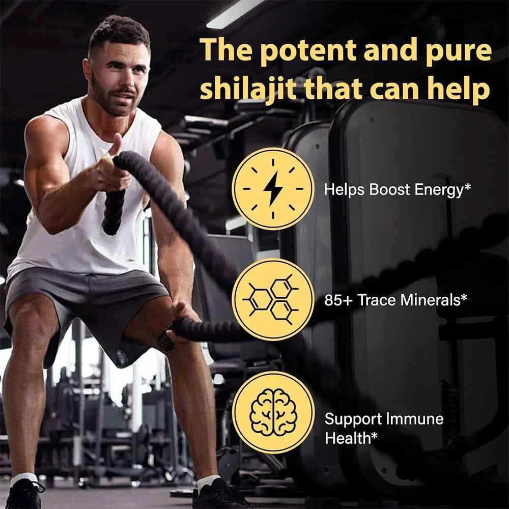 Shilajit Original Capsules High Purity Mineral Supplements With 85 Trace Minerals