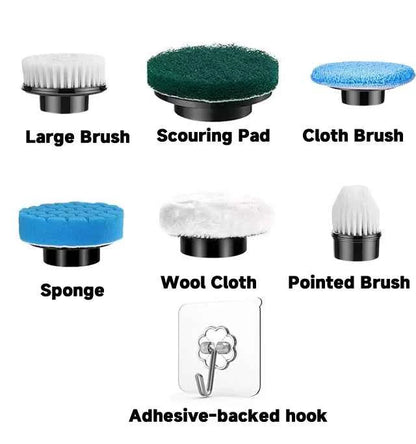 Household Cordless Spin Scrubber Multipurpose Cleaning Brush  Kitchen Gadgets Hair Brushes Bathroom Broom Toilet Electric Mops