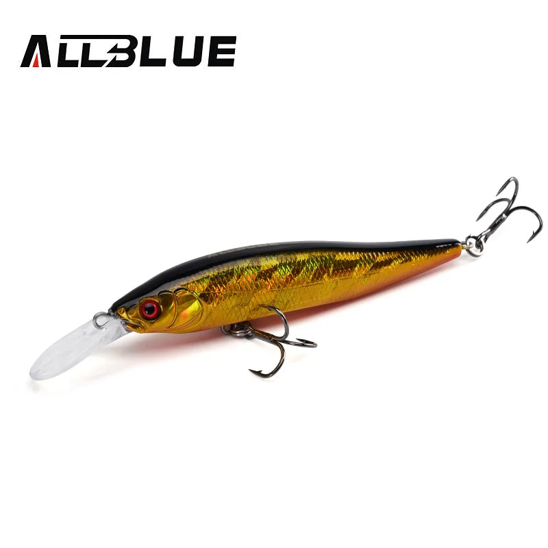 Allblue X Nanahan Deep Diving Minnow Lure 75mm 7g 0 To 2m Magnetic Slow Floating