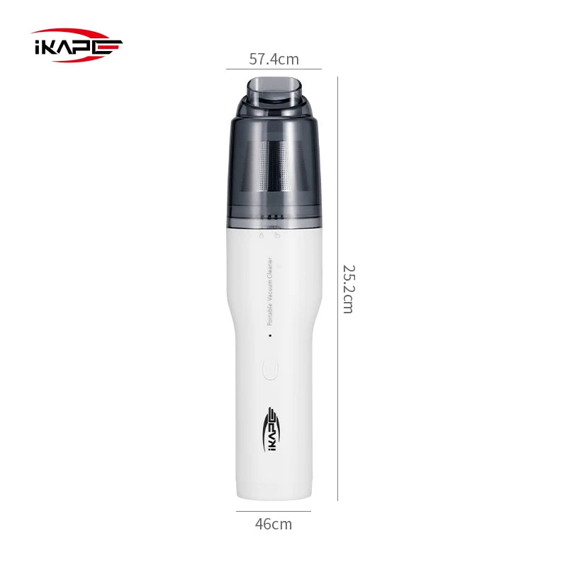 IKAPE Cordless High Power Handheld Mini Vacuum Cleaner For Coffee Grounds Rechargeable Portable Coffee Bar Cleaning Accessories