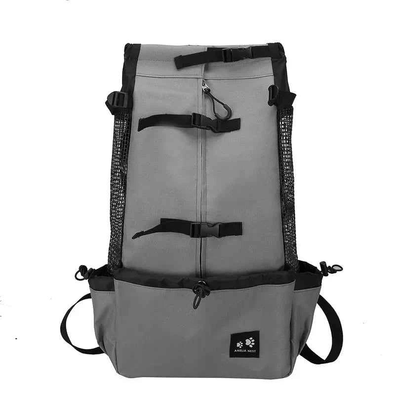 Breathable Adjustable Washable Pet Backpack Carrier For Medium Dogs Polyester