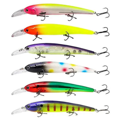 Deep Diving Fishing Lures 145mm Floating Minnow Long Tongue Board 16.8g