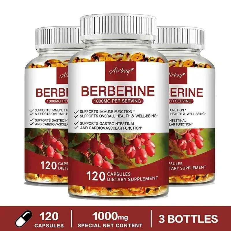 Berberine Capsules For Immune Support Digestion Energy And Anti Aging