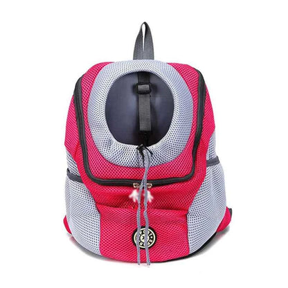 Dog Backpack Carrier Travel Bag Breathable Reflective Strips For Hiking