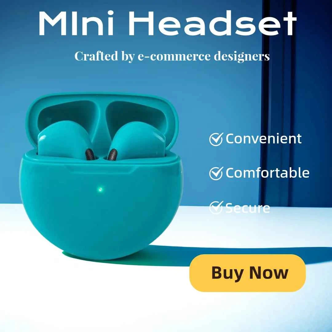 Mini Bluetooth Headset Wireless Portable Earpiece With Microphone For Mobile